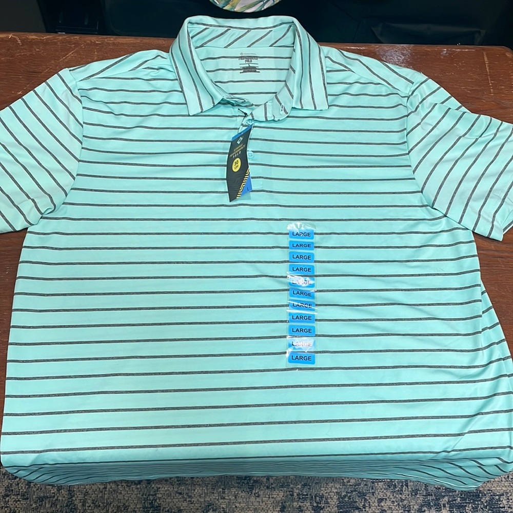 Striped polo shirt